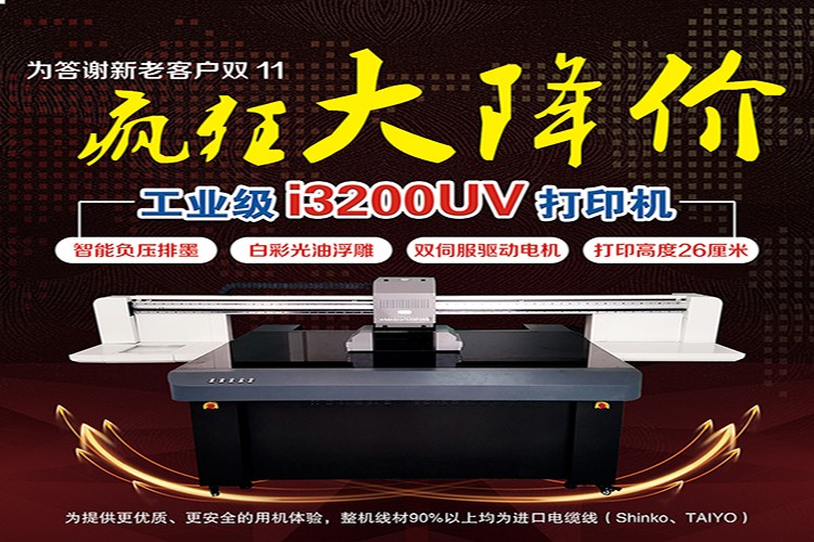 瑞斯科印—新款雙排雙工位負(fù)壓型愛(ài)普生2513圓柱平板一體機(jī)