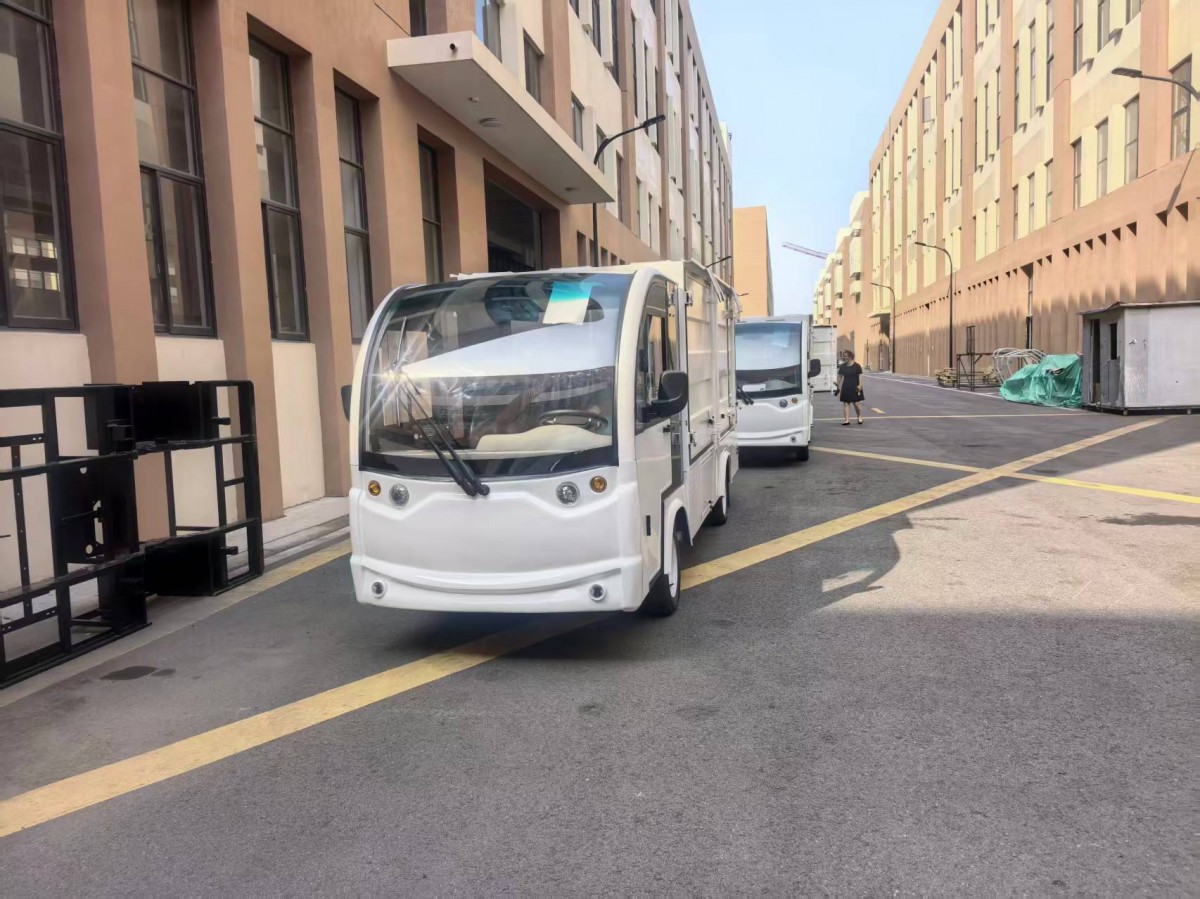 送餐電動(dòng)車(chē)jian區(qū)廠區(qū)送餐送飯電動(dòng)車(chē)不銹鋼保溫車(chē)